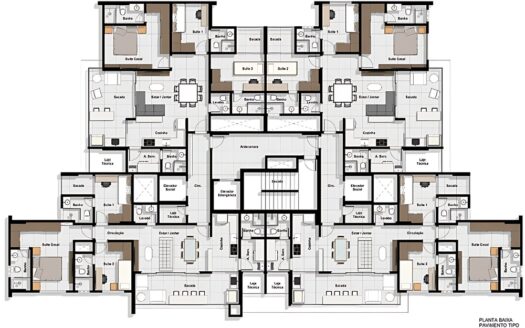 Apartamento de 2 Suítes