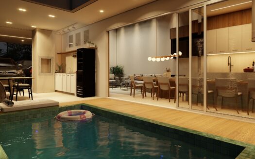 Casa Alto Padrão de 3 Suítes